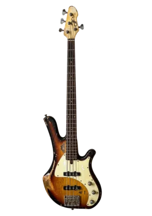 Bajo eléctrico B1 acabado Relic Sunburst Af Guitars
